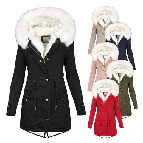 Geneviève - Winter Coat with Faux Fur Lining