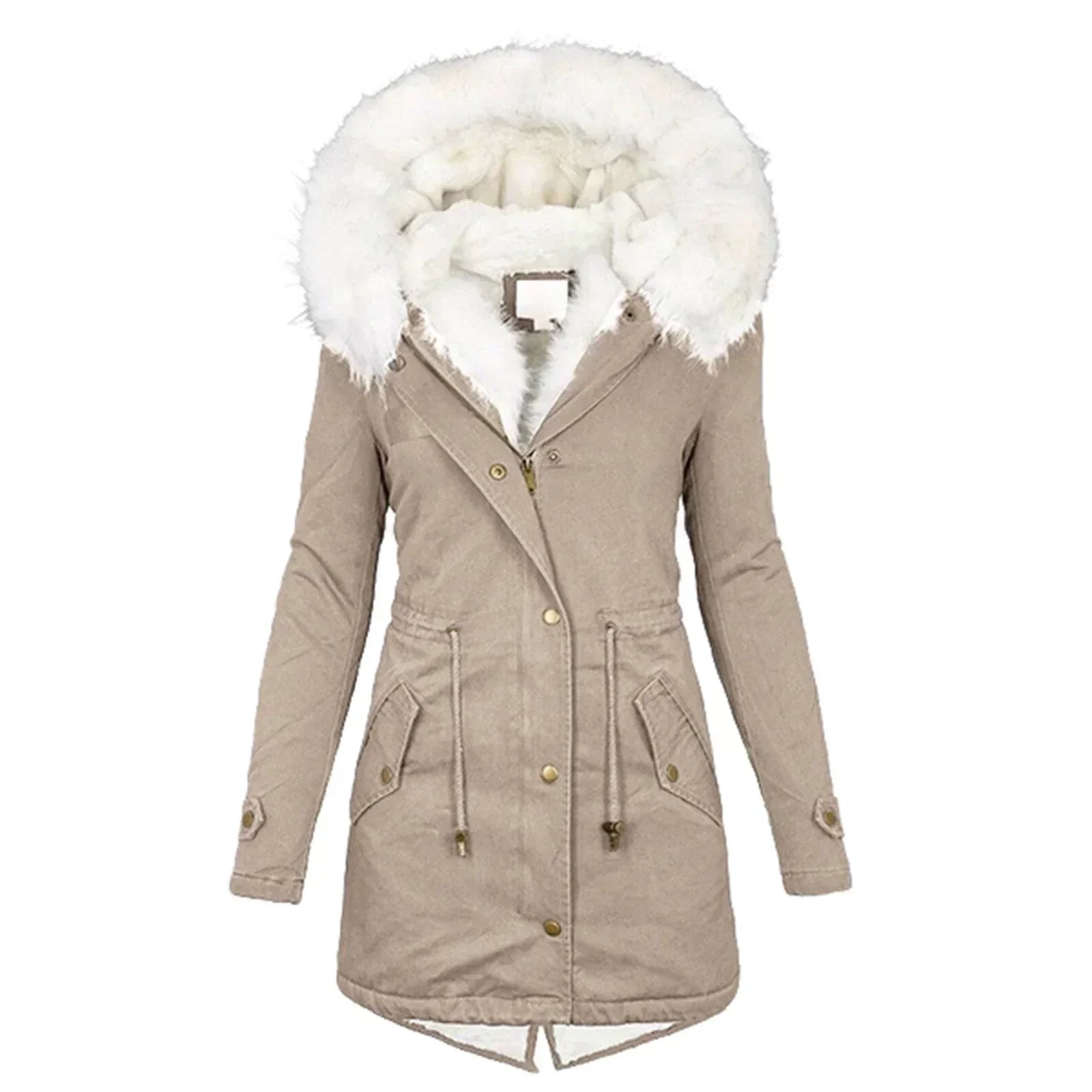 Geneviève - Winter Coat with Faux Fur Lining