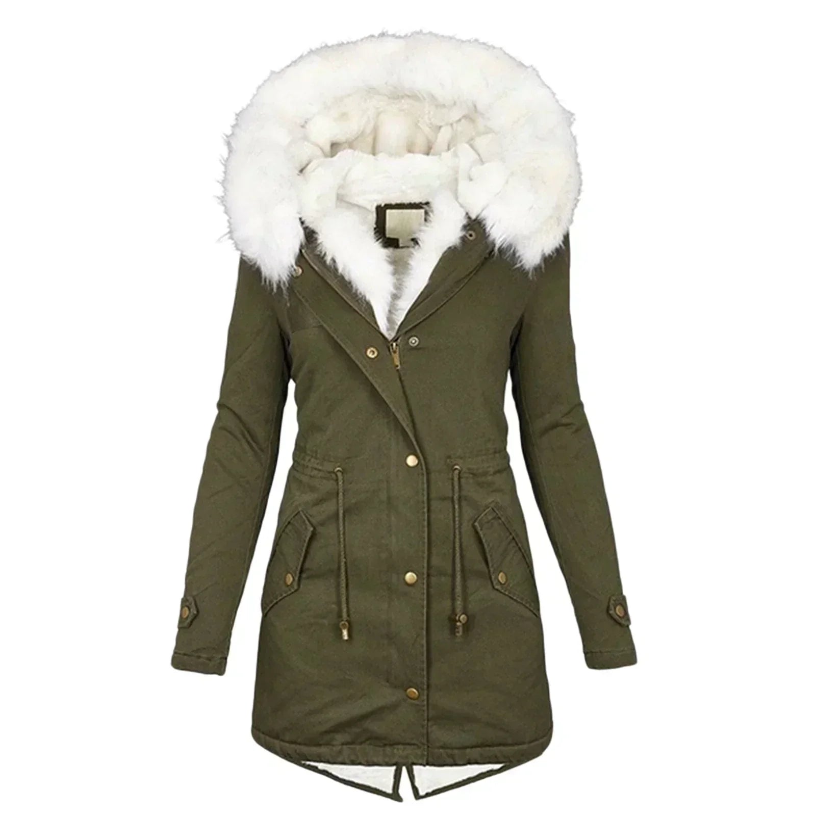 Geneviève - Winter Coat with Faux Fur Lining