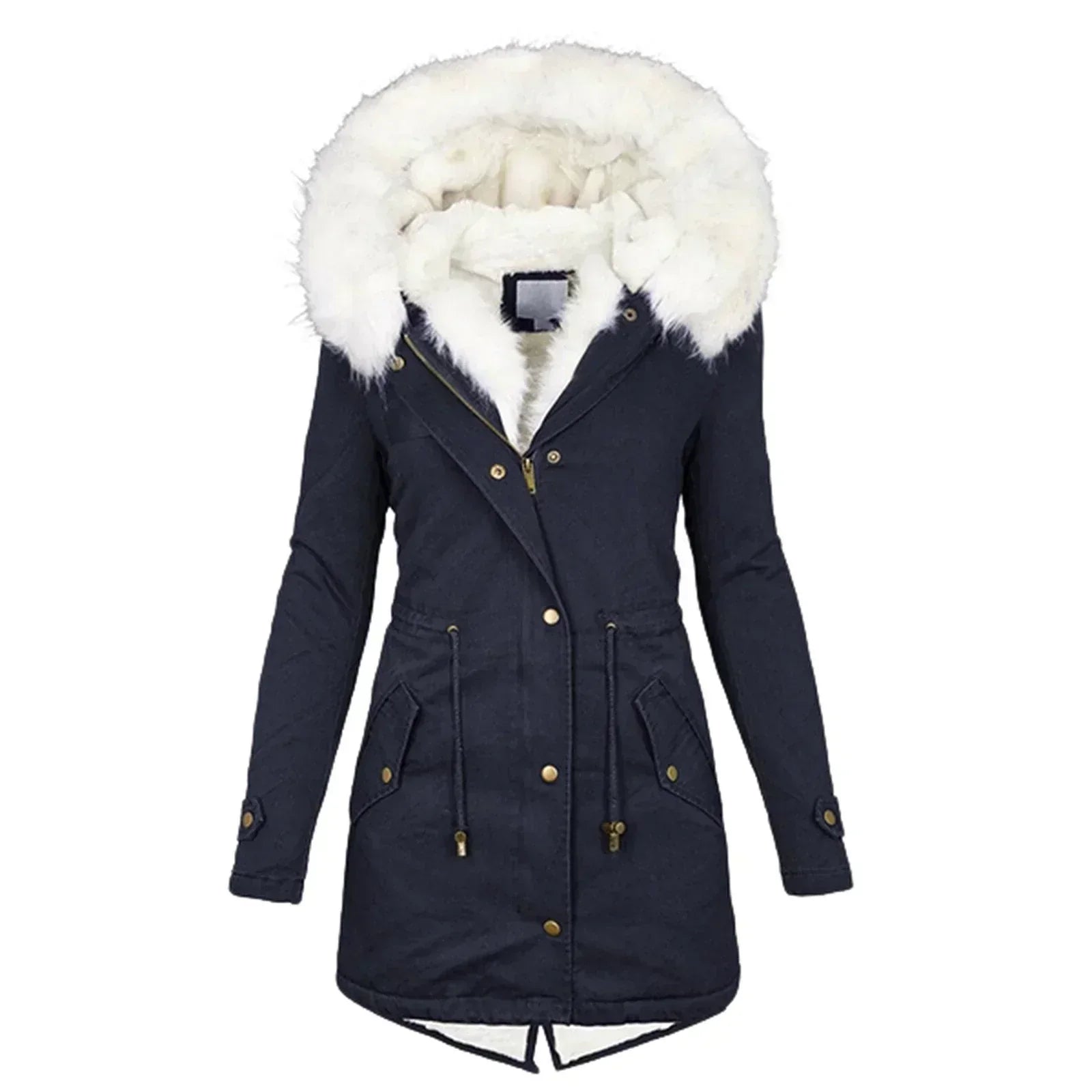 Geneviève - Winter Coat with Faux Fur Lining
