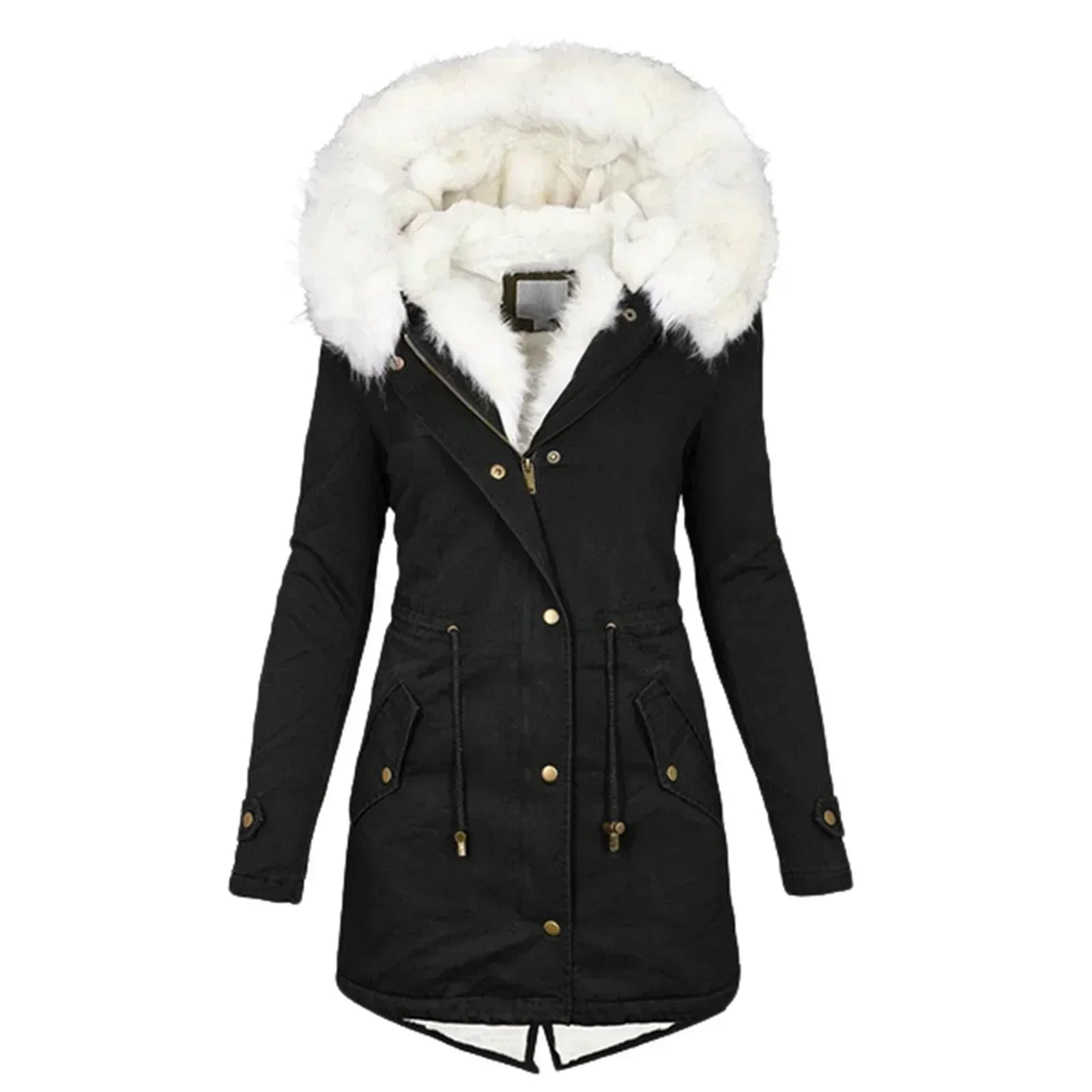 Geneviève - Winter Coat with Faux Fur Lining