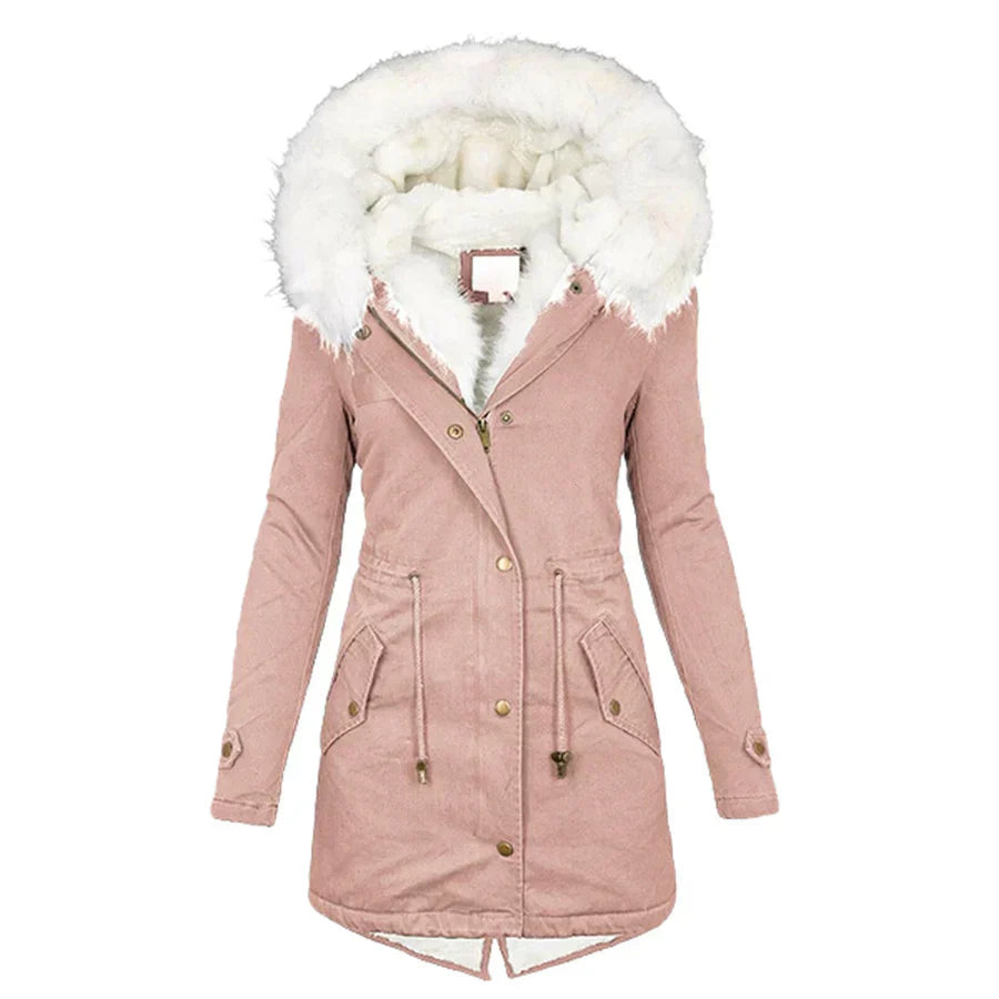 Geneviève - Winter Coat with Faux Fur Lining